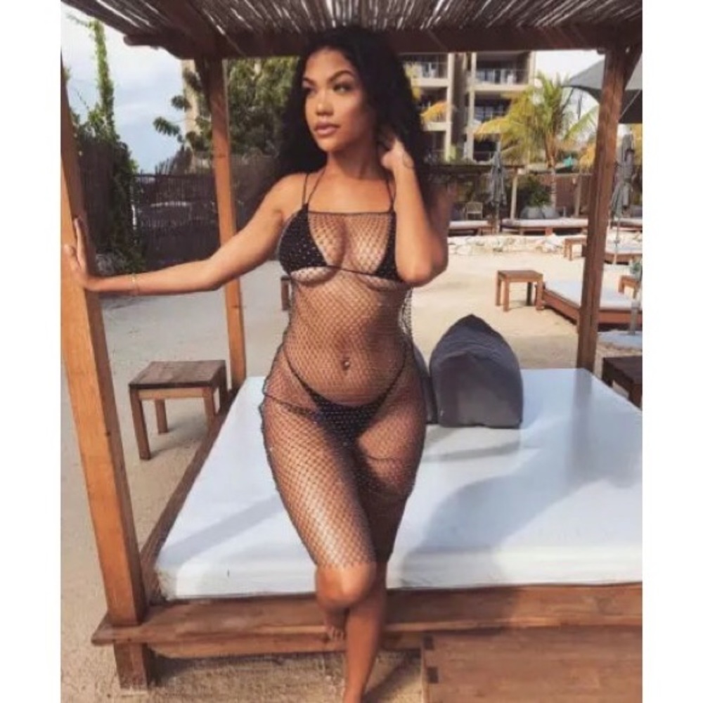 NEW! Glitter Mesh Cover-up - Picture 4 of 7